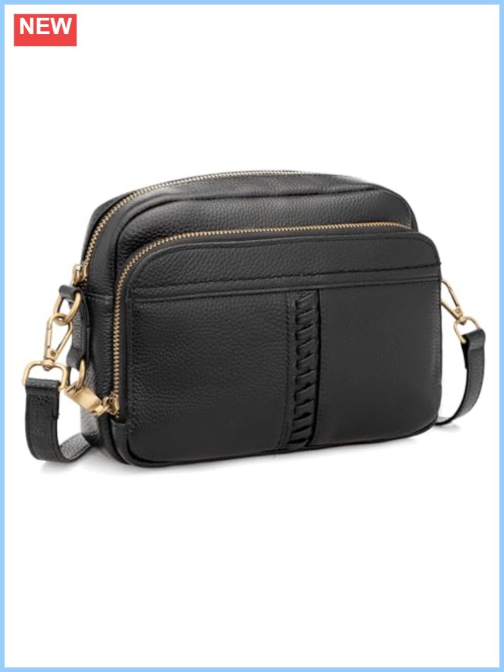 Genuine Leather Crossbody Bag Anti Theft RFID Wallet Purse